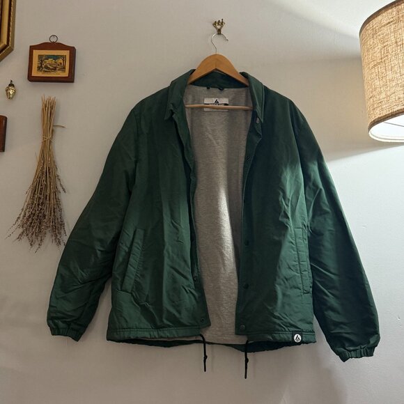 SOLD American Giant Mens Medium Green Coaches Jacket - Picture 1 of 3